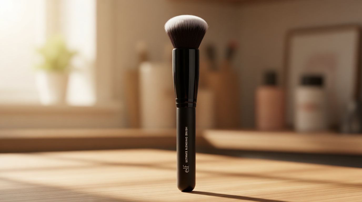 e.l.f. Ultimate Blending Brush, Dome-Shaped Makeup Tool For Applying & Blending Foundation, Bronzer & Blush, Made With Vegan, Cruelty-Free Bristles