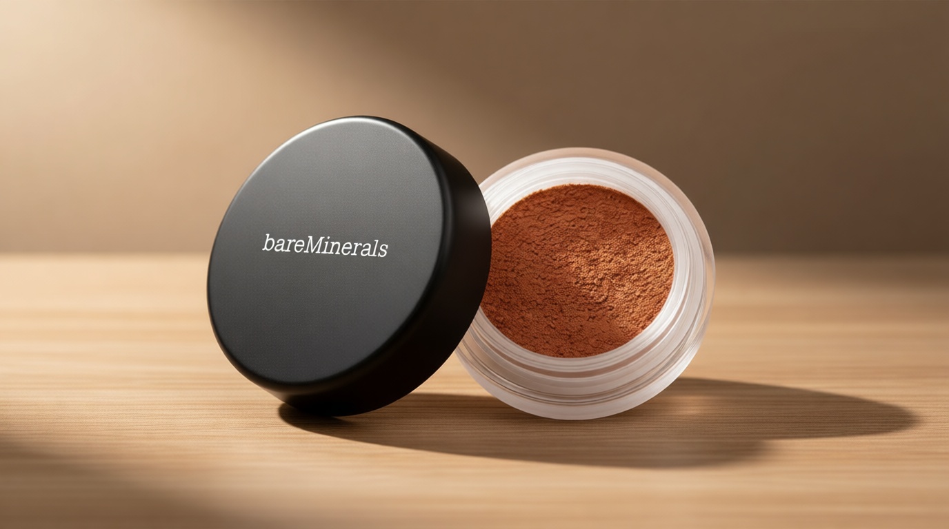 bareMinerals All-Over Face Bronzer, Talc-Free Loose Powder, Blendable for a Natural-Looking Glow, Cruelty-Free, Vegan
