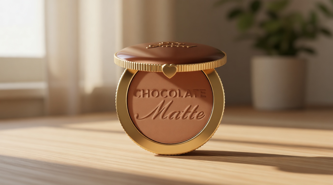 Too Faced Chocolate Soleil Matte Blurring Bronzer | Matte Bronzer Powder that Mimics Natural Skin for Blurred Sun-Kissed Effect