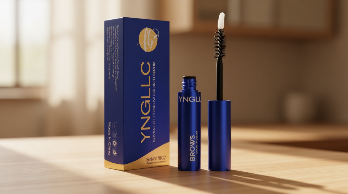 YNGLLC Eyebrow Growth Serum for Women – Plant Extracts Eyebrow Serum to Grow Brows, Brow Serum for Growth Thicker, Longer, Fuller Brows, 5ml