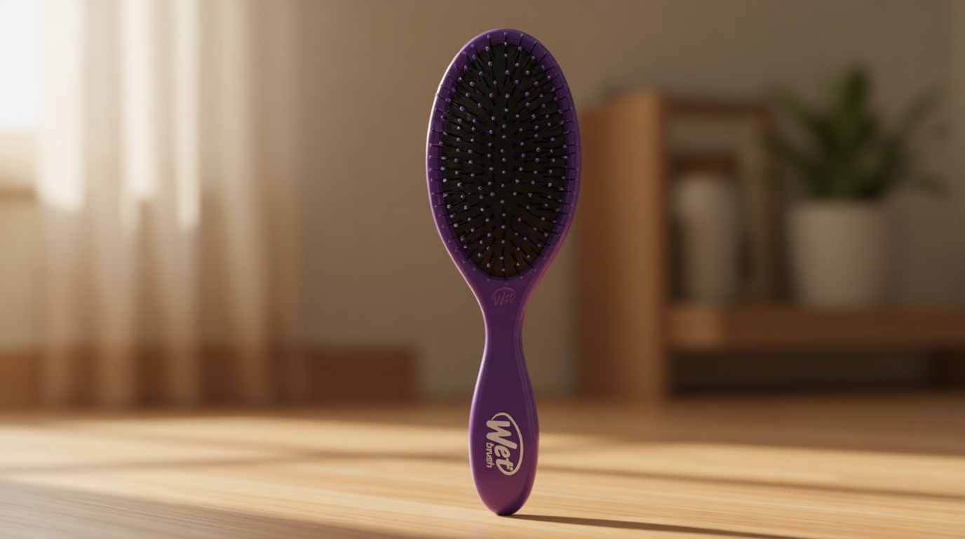 Wet Brush Original Detangler Hair Brush, Amazon Exclusive Purple - Ultra-Soft IntelliFlex Bristles - Detangling Hairbrush Glides Through Tangles For Wet, Dry & Damaged Hair - Women, & Men