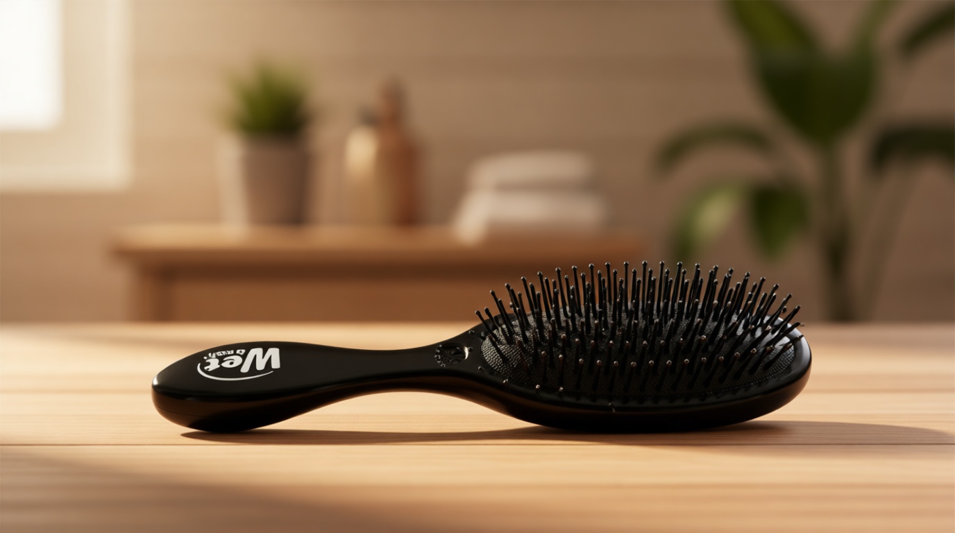 Wet Brush Original Detangling Hair Brush, Classic Black - Ultra-Soft IntelliFlex Bristles - Detangler Brush Glide Through Tangles With Ease For All- For Women, Men, Wet & Dry Hair
