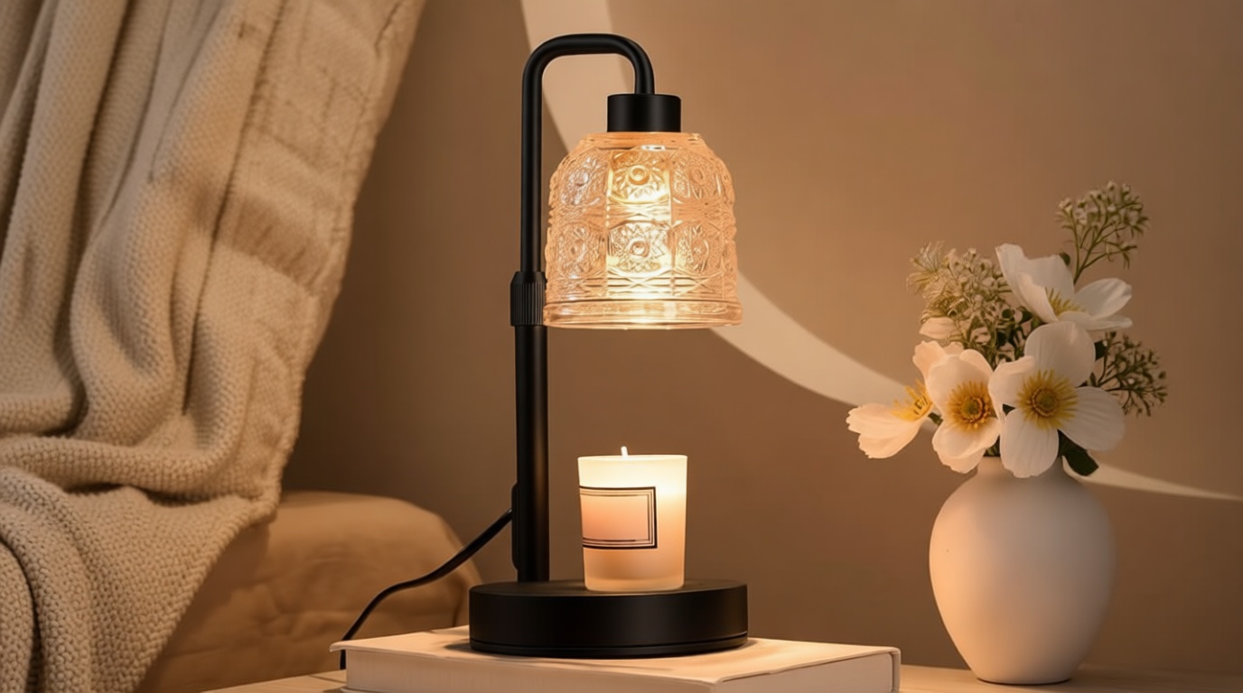 Candle Warmer Lamp with Timer Dimmer, Adjustable Height Wax Melt Warmer for Jar Candles, Housewarming Gift, Birthday Mother's Day Valentines Gifts for Women Mom Sister Wife Bedroom New Home Room Decor