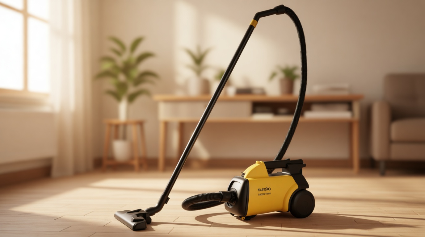 Eureka 3670M Canister Cleaner, Lightweight Powerful Vacuum for Carpets and Hard floors, w/ 5bags,Yellow