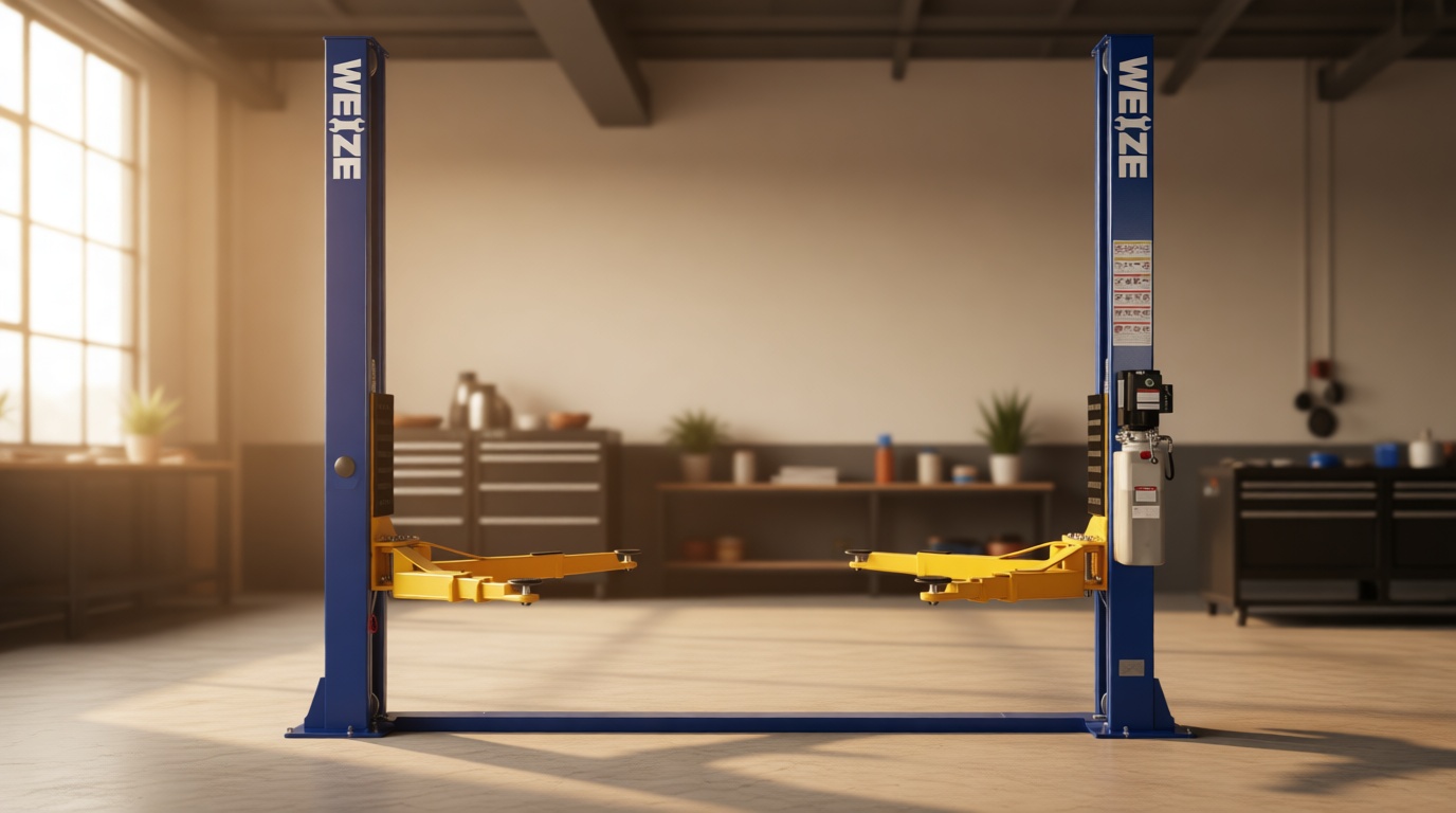 WEIZE 11000lbs Two Post Car Lift, Auto Lifts with 220V 3HP Motor, Double Safety Lock Release 2-Post Car Lift Hoist Equipment for Home Garage and Shop, Automotive Truck Clear Floor Hoist