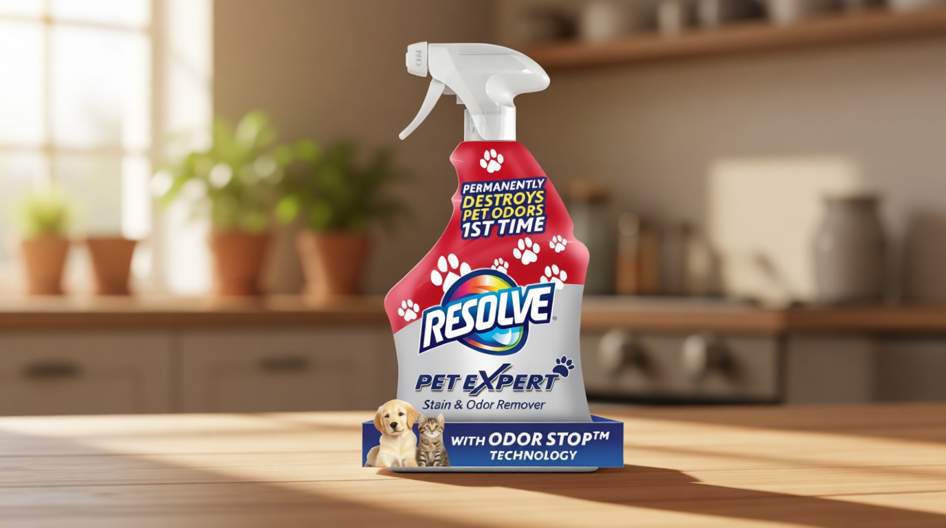 Resolve Pet Expert Stain and Odor Remover, Carpet Cleaner, Pet Stain and Odor Remover, Carpet & Upholstery Cleaner - Removes Stains and Odors, 22 oz