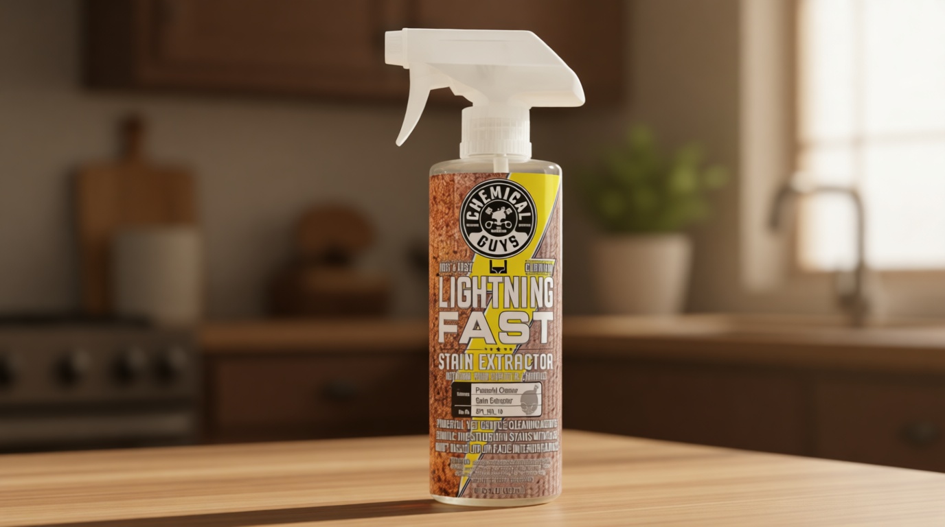 Chemical Guys Lightning Fast Carpet and Upholstery Stain Extractor - Chemical Guys Carpet Cleaner, Great for Fabric, Upholstery, Cars, Home, Office, Furniture, and More, Fresh Scent - 16 oz