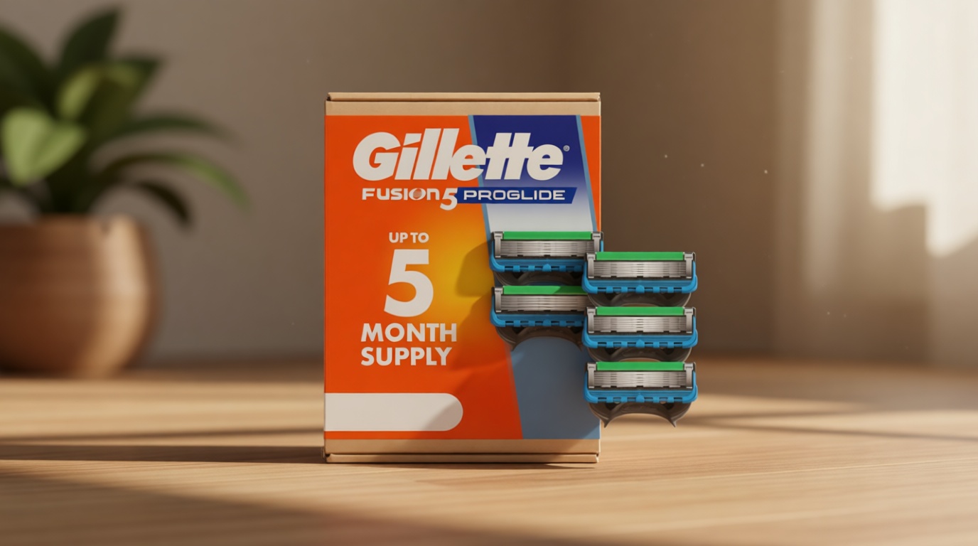 Gillette Fusion5 ProGlide Razor Blade Refills for Men, 5 Count