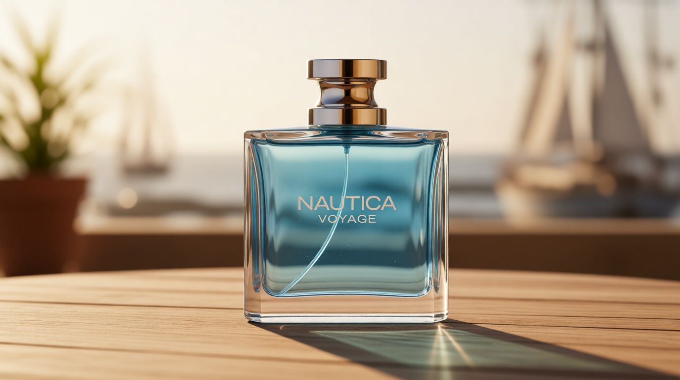 Nautica Voyage Eau De Toilette, Cologne and Fragrance For Men, Fresh, Romantic, Fruity Scent Woody, Aquatic Notes of Apple, Water Lotus, Cedarwood, and Musk Ideal Day Wear, Long Lasting 3.3Fl oz