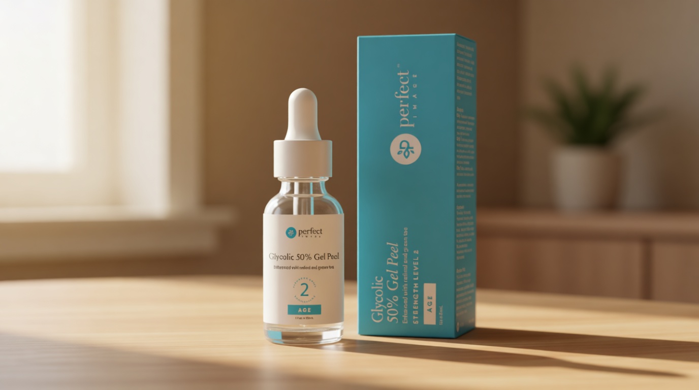 Glycolic Acid 50% Gel Peel - Enhanced with Retinol & Green Tea Extract (Professional Skin Peel)1 ounce