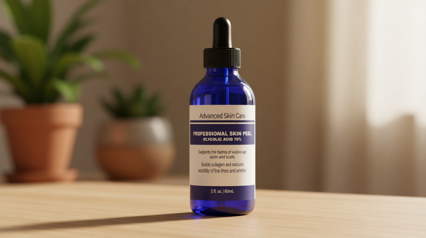 Advanced Skin Care Glycolic Acid Face Peel Serum 70% Strength - at Home Chemical Peel for face 2oz