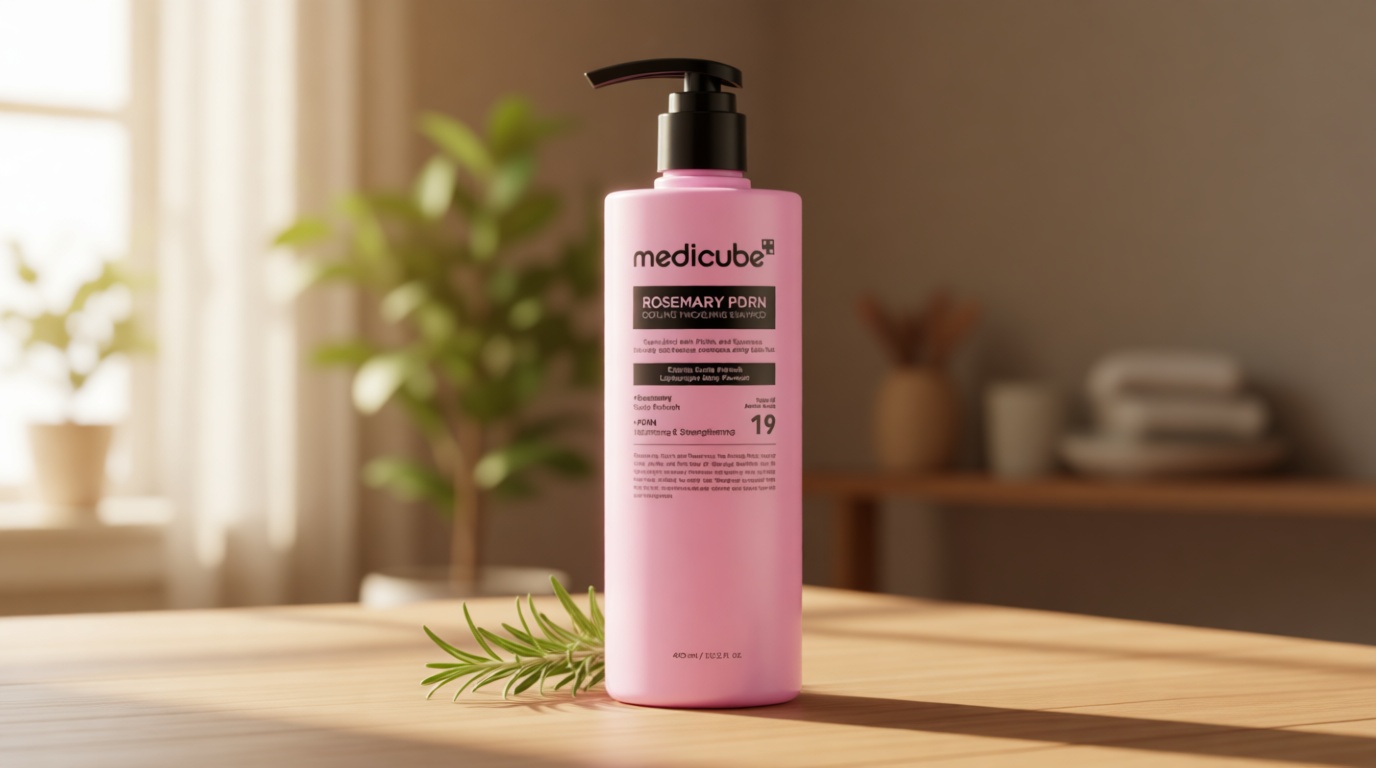 medicube Rosemary PDRN Clarifying Thickening Shampoo | Cooling, Clarifying Care for Thinning, Weak & Flaky Hair | Amino Acid Complex for Stronger, Thicker-Looking Hair | Korean Hair Care, 13.52 fl.oz