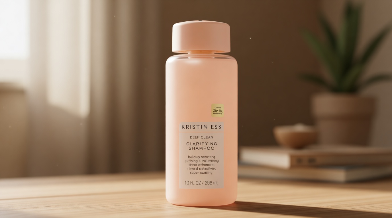 Kristin Ess Deep Clean Clarifying Shampoo for Oily Hair & Build Up | Detox Purifying + Cleansing Oily Hair Treatment - Sulfate Free + Vegan - Product for Thick, Curly + Color Treated Hair