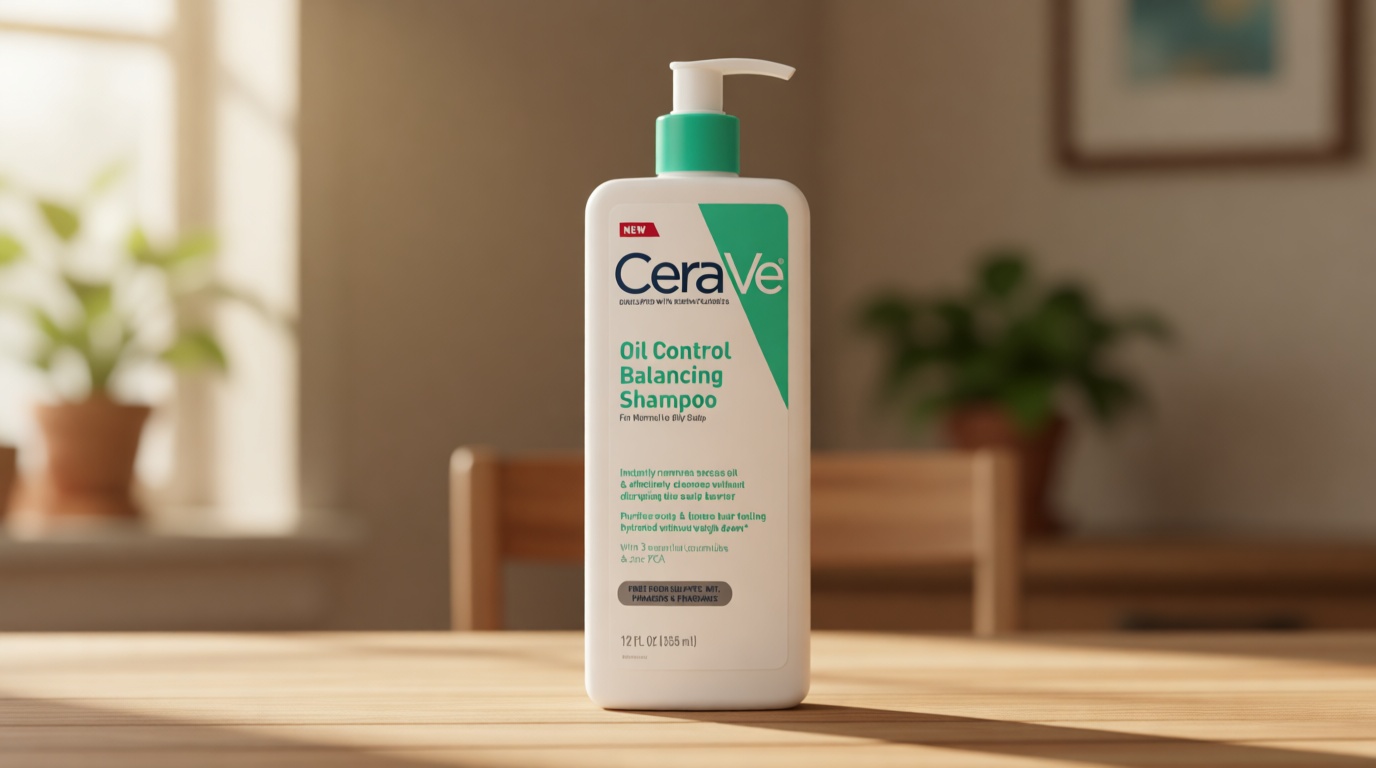CeraVe Oil Control Balancing Shampoo, Clarifying Shampoo With Ceramides & Hyaluronic Acid, Removes Oil and Leaves Hair Feeling Hydrated, For All Hair & Scalp Types, Sulfate Free & Color Safe, 12 oz [Amazon-developed Certification] Compact by Design