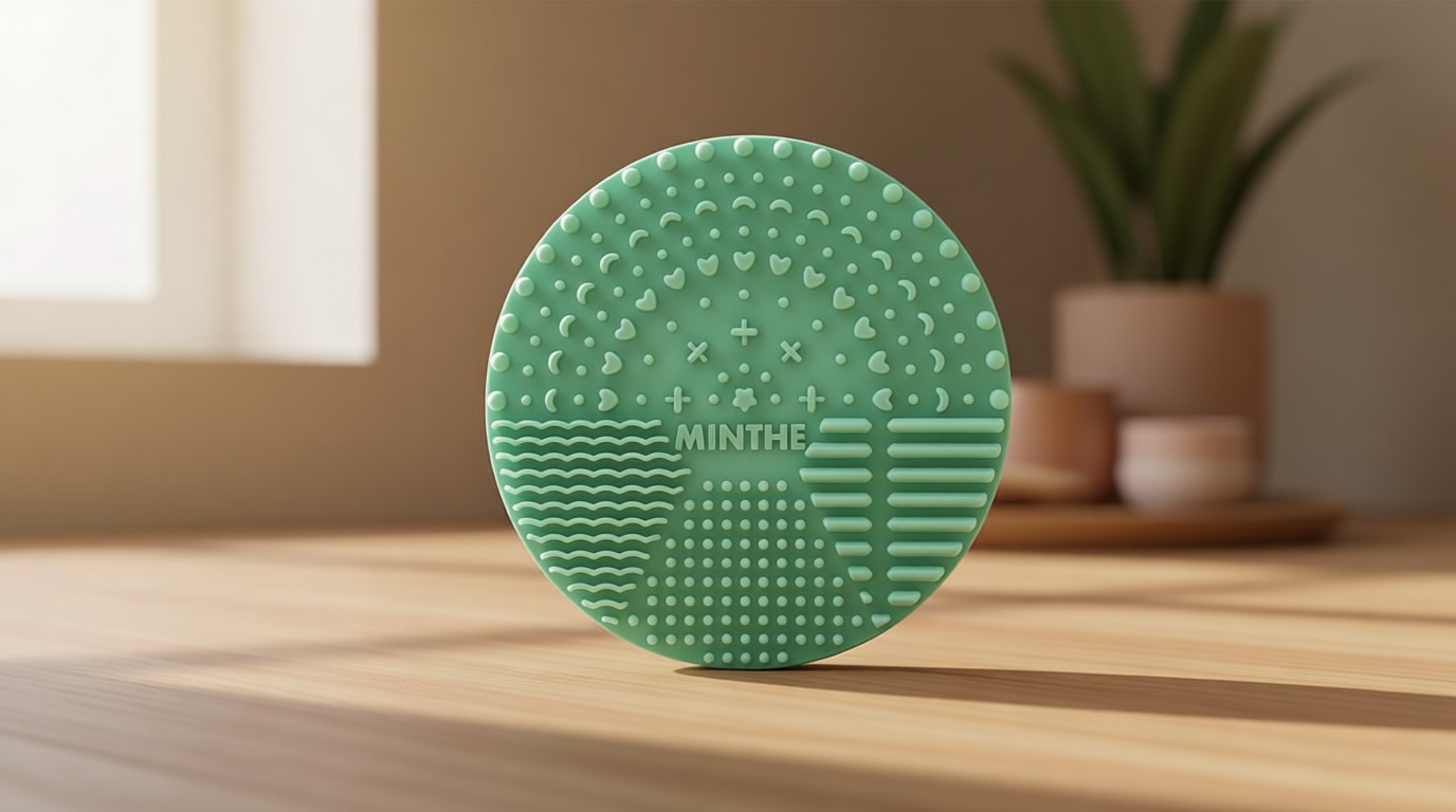 MINTHE™ Makeup Brush Cleaner Mat | 2 Pack | Silicone Make up Cleaning Pad