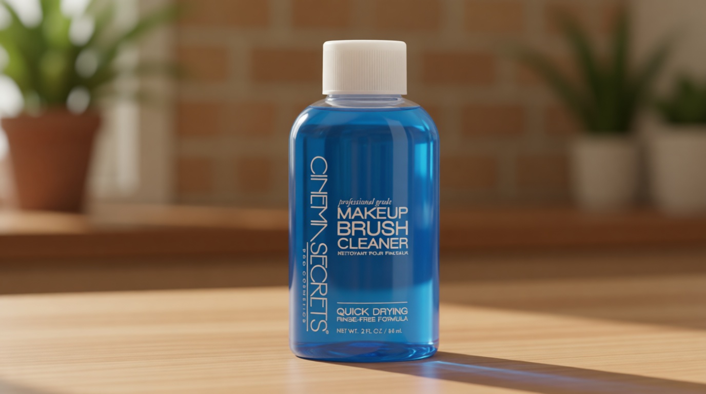 Cinema Secrets Original Blue Vanilla Makeup Brush Cleaner Solution - Professional Cleanser for Makeup Brushes - Quick-Drying, Rinse-Free Formula - Removes Stubborn Waterproof Make Up