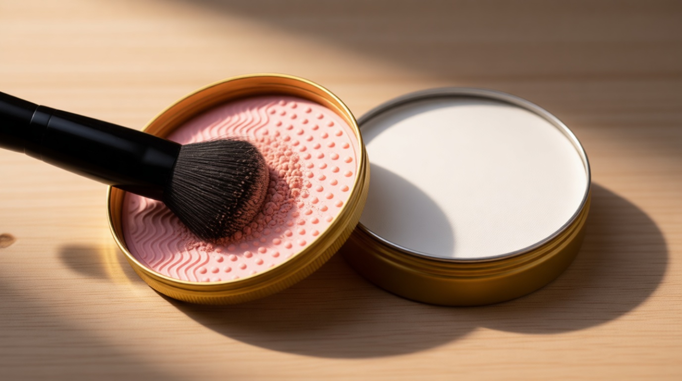 Makeup Brush Cleaner Solid Brush & Sponge Soap With Silicone Cleaning Pad, Vegan, Deep Cleaning, No Residue(100g/3.53oz)