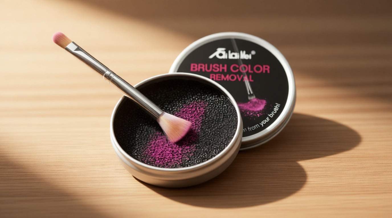 TailaiMei 2 Pack Color Removal Cleaner Sponge, Quickly & Easily Clean Makeup Brushes Powder Without Water or Chemical Solutions Eliminating Drying Time - Switch Eyeshadow Colored Immediately