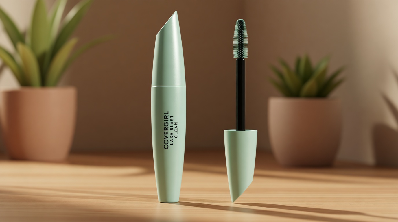 CoverGirl Lash Blast Clean Volume Mascara, Vegan Formula, Volumizing, Smudge-Proof, Black Brown, 1 Count