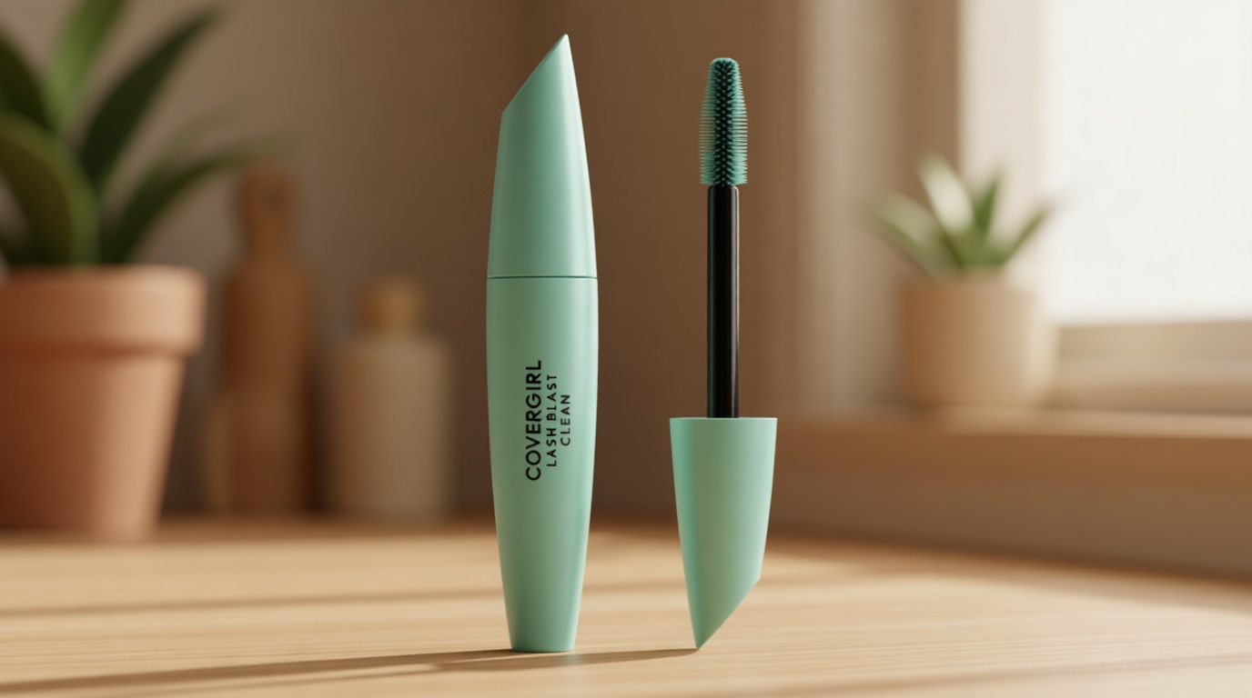 CoverGirl Lash Blast Clean Volume Mascara, Vegan Formula, Volumizing, Smudge-Proof, Black, 1 Count