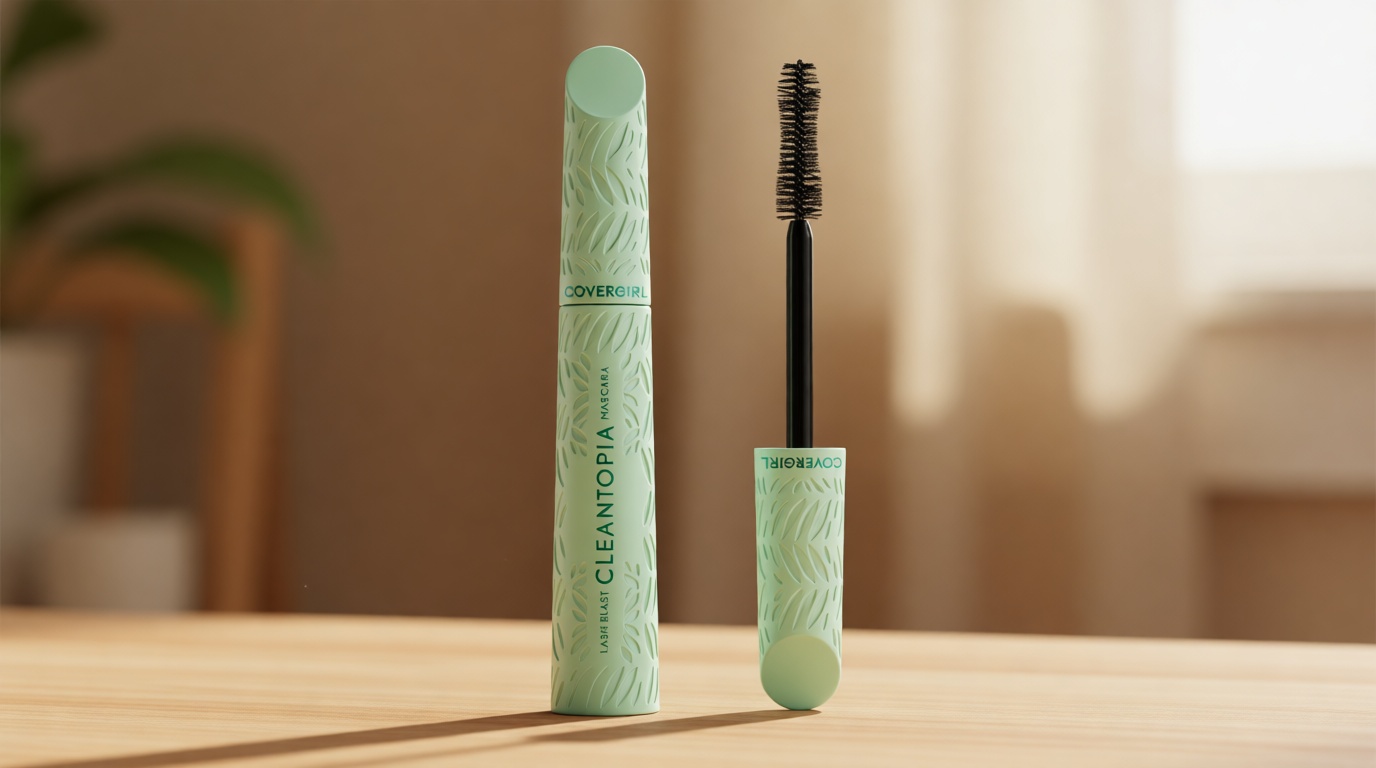 Covergirl Lash Blast Cleantopia Mascara, Volumizing, Smudge-Proof, Vegan Formula, Extreme Black 800, 1 Count