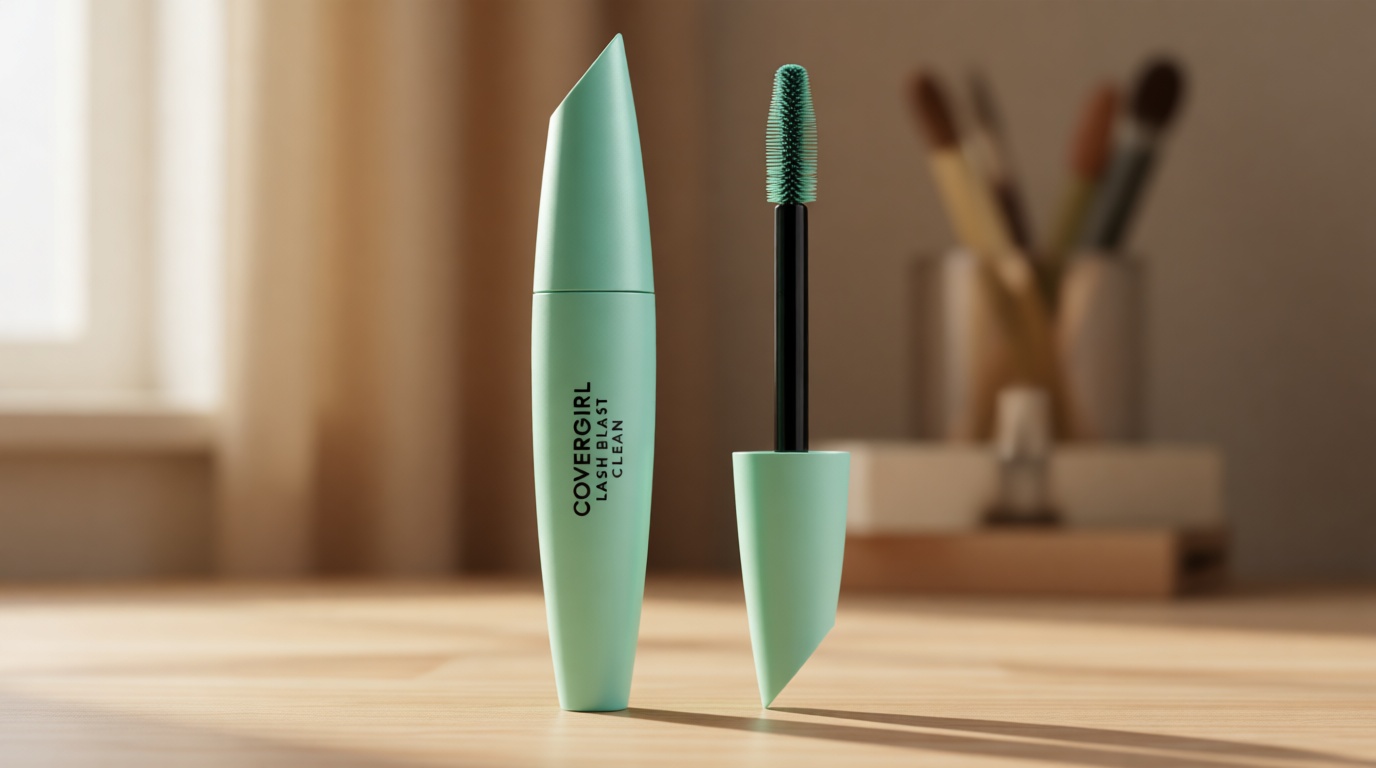 CoverGirl Lash Blast Clean Volume Mascara, Vegan Formula, Volumizing, Smudge-Proof, Very Black, 1 Count