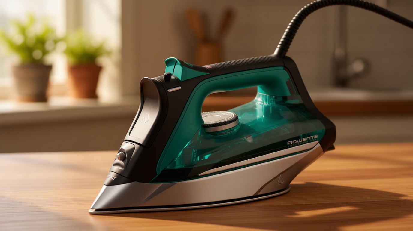 Rowenta Pro Master Stainless Steel Soleplate Steam Iron for Clothes, Anti-Drip Protection, 210 g/min, 400 Microsteam Holes, 1775 Watts Iron Steamer for Clothes, Powerful Steam DW8360