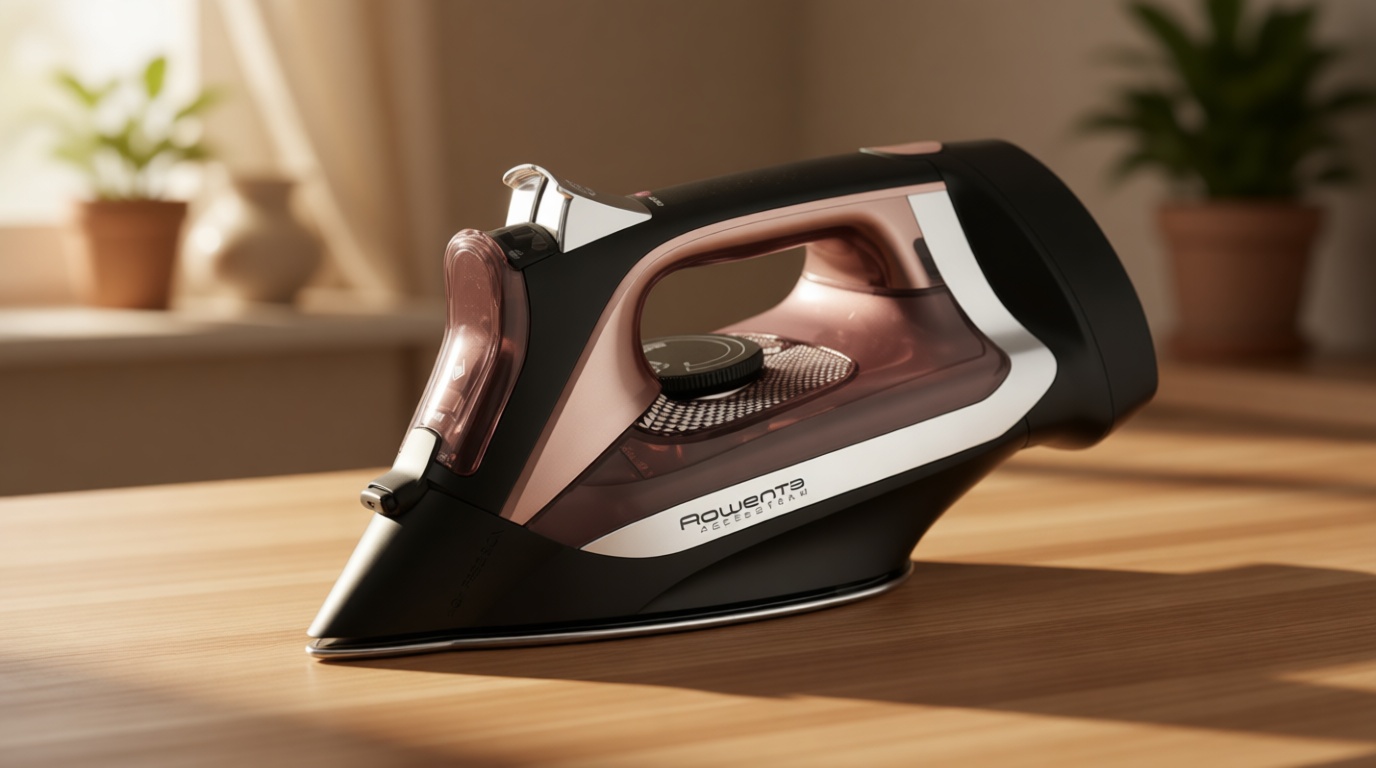 Rowenta AccessSteam Cordreel Steam Iron for Clothes, Anti-Drip Protection, Clothes Iron with Steamer, DW2459U1