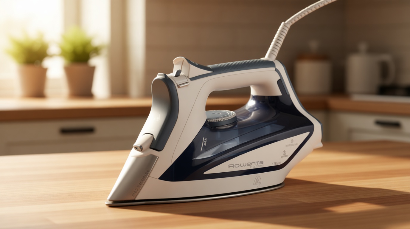 Rowenta Focus Excel Steam Iron for Clothes, Anti-Drip Protection, Iron Steamer for Clothes, 1725 Watts, DW5280, Grey