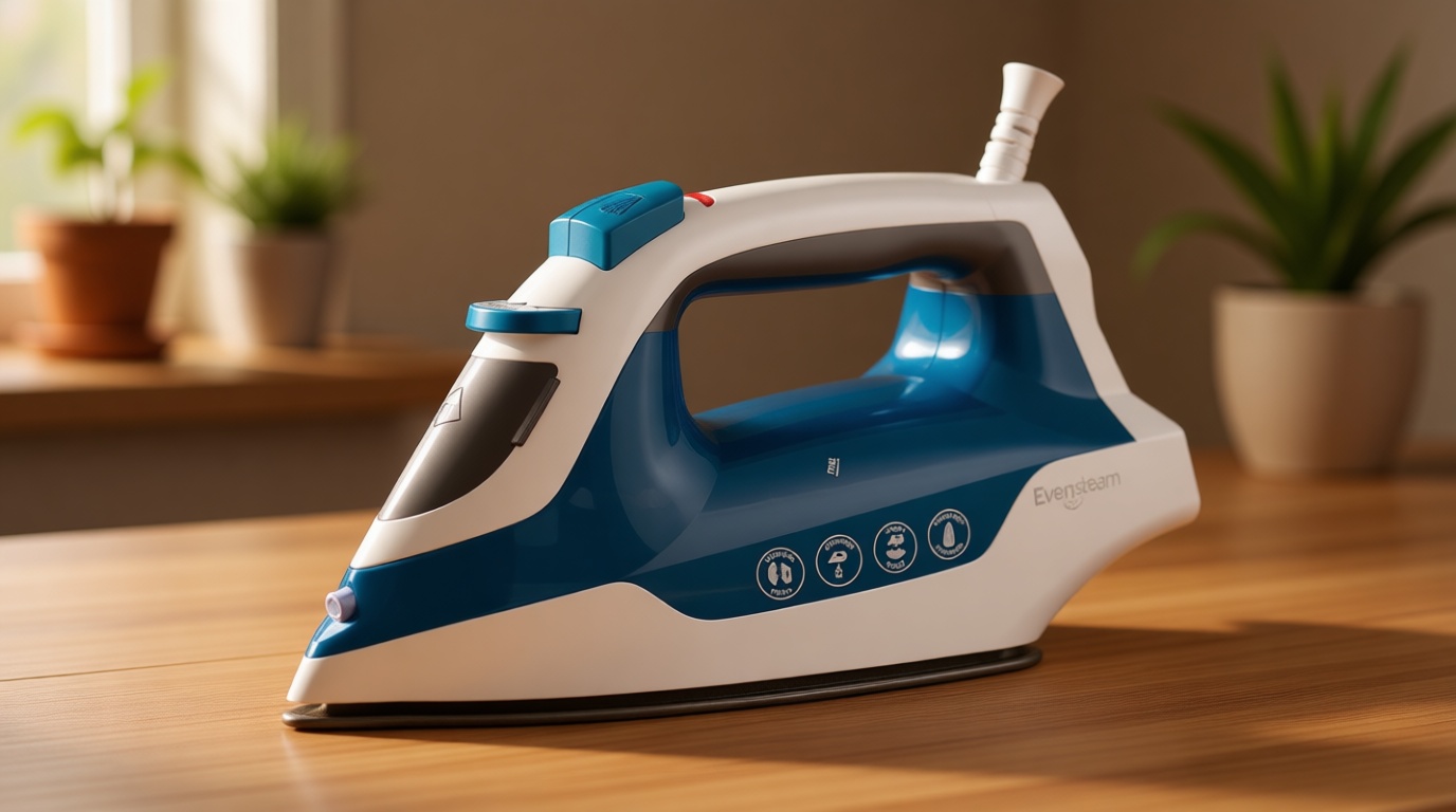 BLACK+DECKER Easy Steam Compact Iron, IR06V, Dual Position Cord, TrueGlide Non-Stick Soleplate, Vertical Steam, SmartSteam