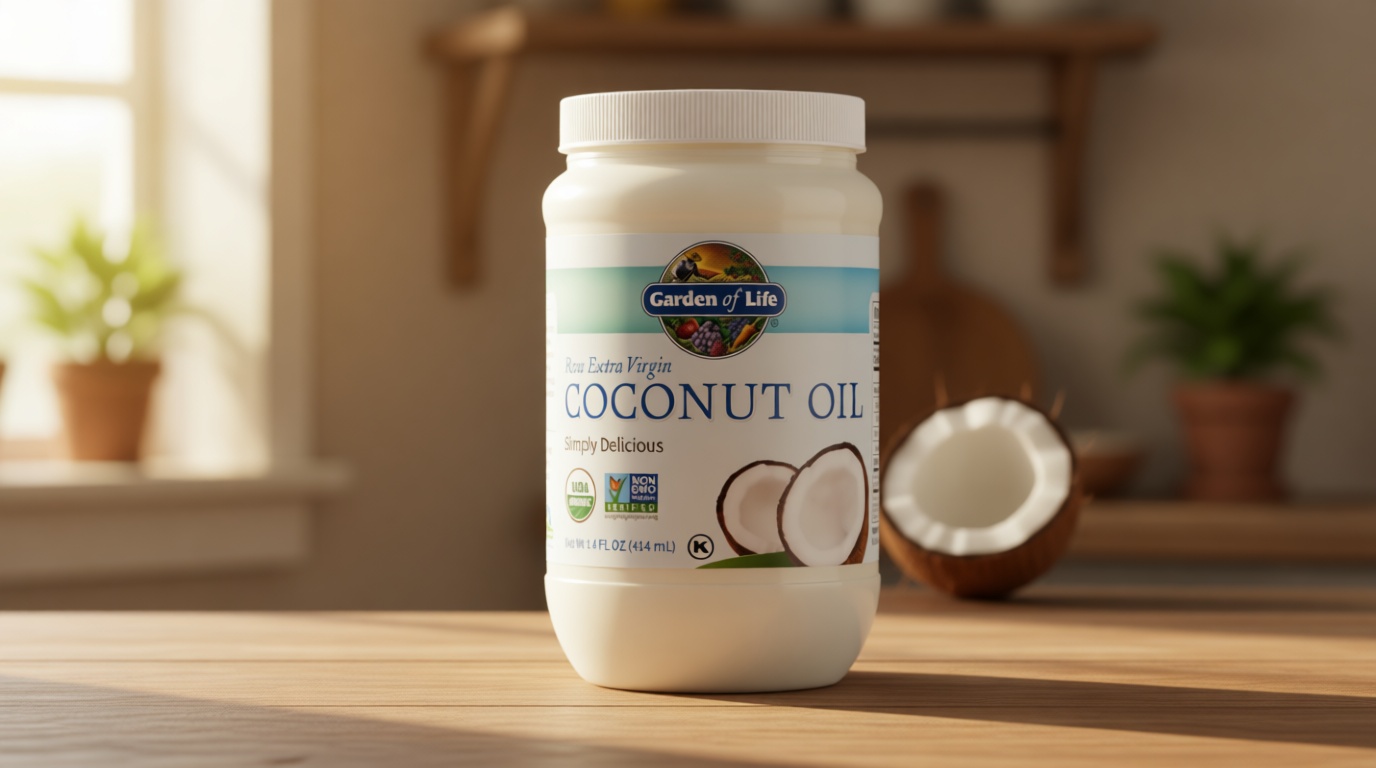 Raw Organic Extra Virgin Coconut Oil (14 Fluid Ounces) USDA Organic