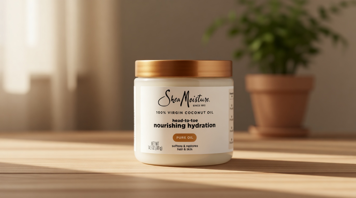 SheaMoisture for Dry Skin Nourishing Hydration 100% Extra Virgin Coconut Oil Soften and Restore Skin and Hair 14.5 oz