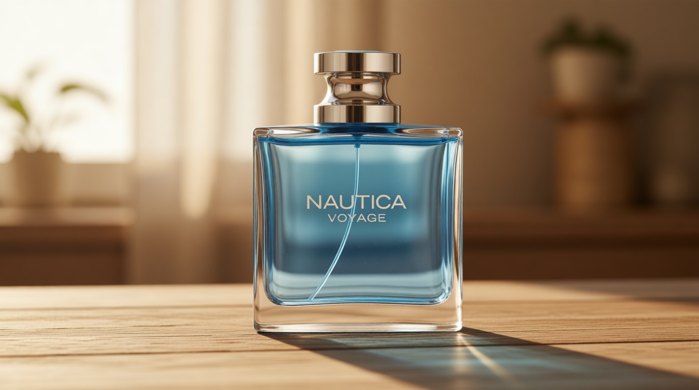 Nautica Voyage Eau De Toilette, Cologne and Fragrance For Men, Fresh, Romantic, Fruity Scent Woody, Aquatic Notes of Apple, Water Lotus, Cedarwood, and Musk Ideal Day Wear, Long Lasting 3.3Fl oz