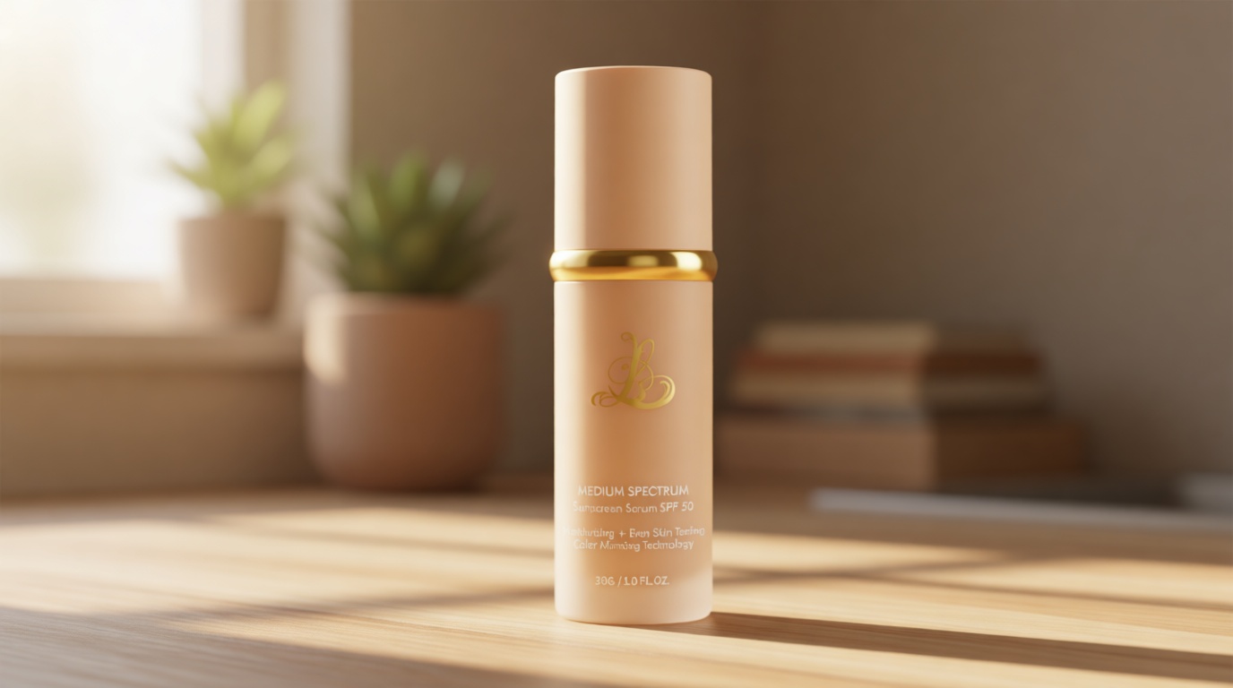 Foundation 4 in 1 - Color Changing Foundation, Medium Spectrum with SPF 50, Hypoallergenic Hydrating Liquid Concealer, Long-lasting & Waterproof Natural Finish - 1.06 fl oz