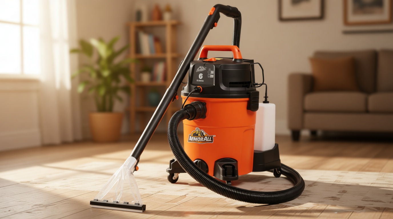 Armor All 6-Gallon* 5.5 Peak HP† 3-in-1 Wet/Dry/Upholstery Shampoo Vacuum Cleaner – VK609PFR 0901