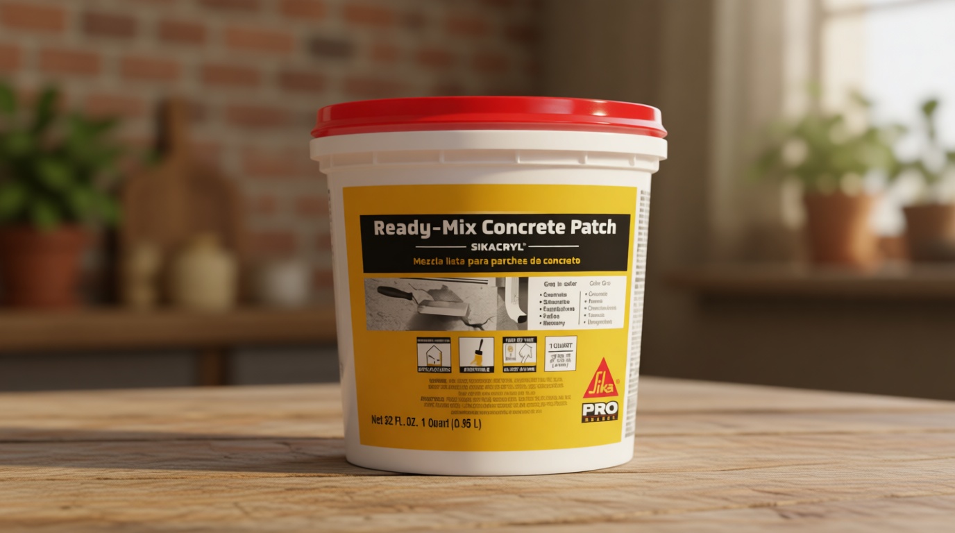 Sika - Sikacryl - Gray - Ready-Mix Concrete Patch - for Repairing spalls and Cracks in Concrete and Masonry - Textured - 1 qt (Pack of 1)