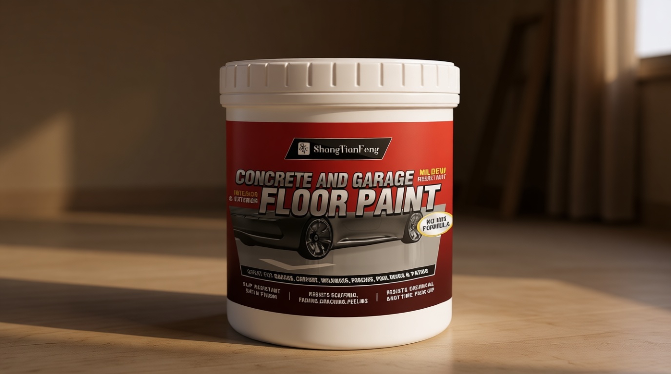Professional Floor Paint Kit (Slate Gray, 5 Gallon, 800-1000 sq.ft) - Sea Gray Acrylic Concrete Coating for Garages & Basements | Single Component Formula | Scratch Resistant & Low VOC | Ready-to-Use