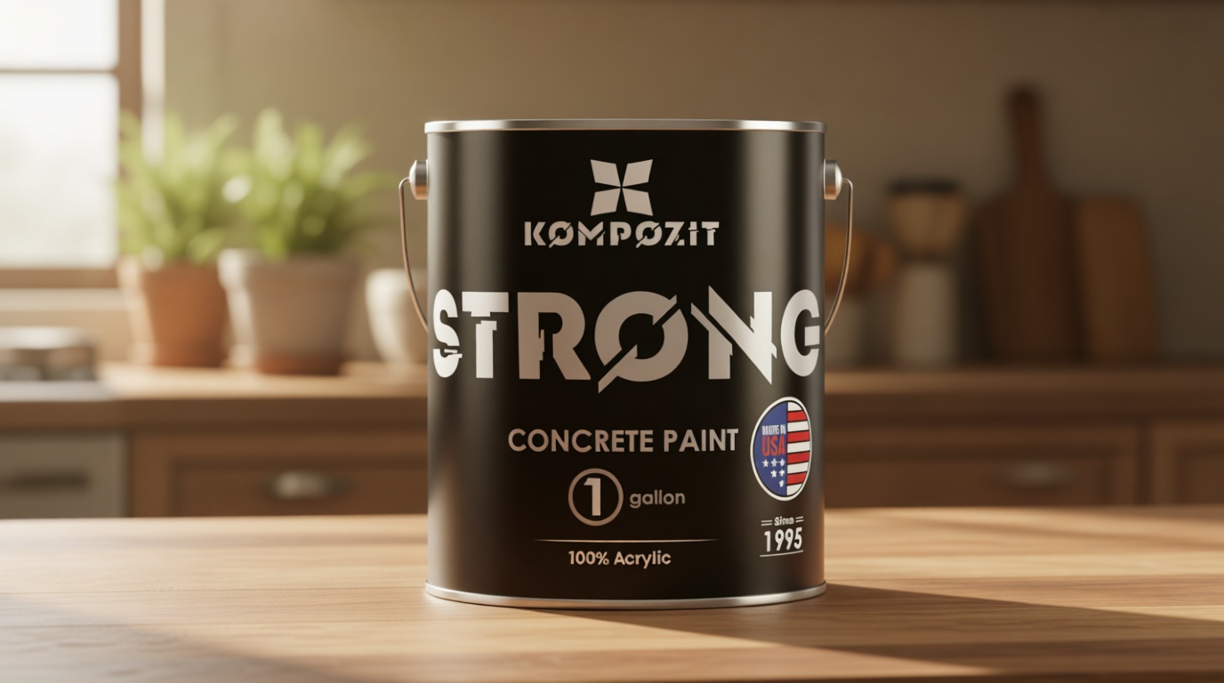 Dove Gray Concrete Floor Paint 1 Gallon | Satin Finish | Interior/Exterior - 100% Acrylic, Self-Priming, Hot Tire Resistant – for Garage, Driveway, Patio, Basement, Pool Deck (1 Gallon)