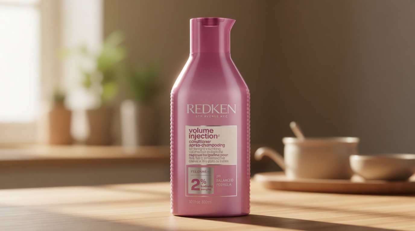 Redken Volume Injection Conditioner For Fine Hair - Adds Lift & Body, Volumizing & Detangling Without Weighing Down, Paraben Free Cradle to Cradle Certified
