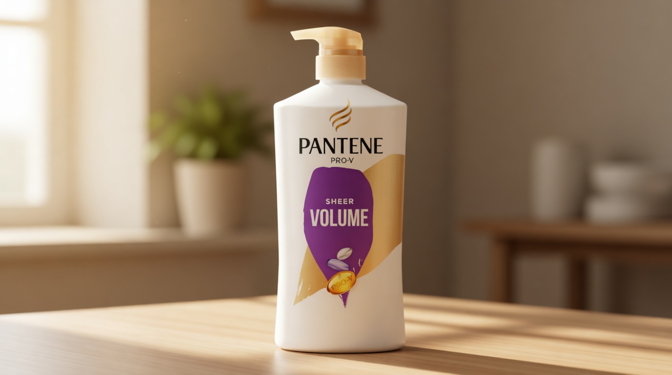 Pantene Conditioner, Sheer Volume - 72-Hour Fullness, Lightweight Nourishment with Pro-Vitamin B5 + Antioxidants, Fine, Thin, Color-Treated Hair, Paraben Free, Strengthens Bonds, 25.1 Fl Oz