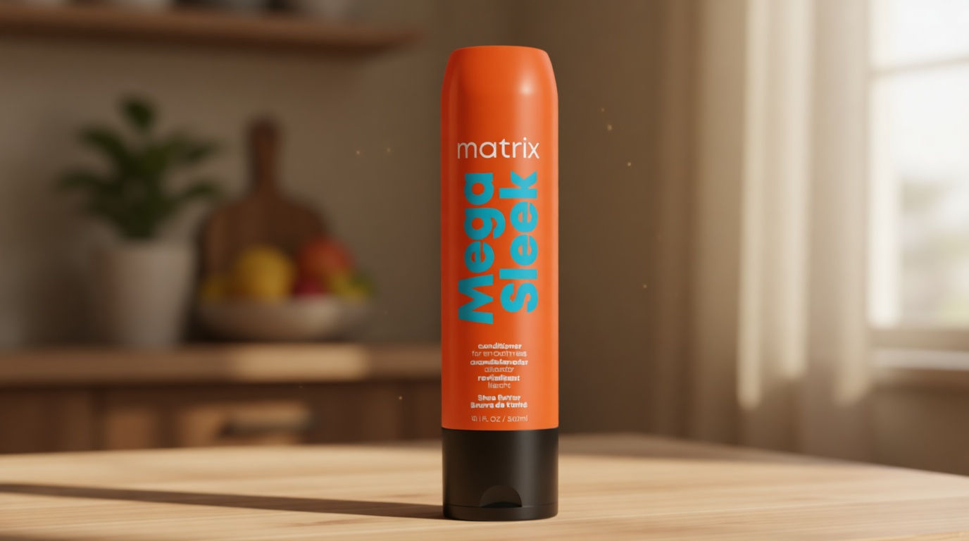 Matrix Mega Sleek Conditioner - Smoothing and Detangling, For Dry, Damaged & Frizzy Hair, Salon Professional Conditioner, With Shea Butter, Vegan Cradle to Cradle Certified