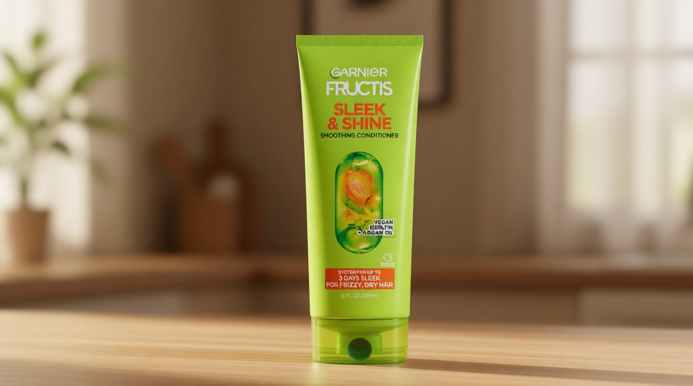 Garnier Fructis Sleek & Shine Conditioner, Frizzy, Dry, Unmanageable Hair, 21 fl. oz.(Packaging May Vary) Cradle to Cradle Certified