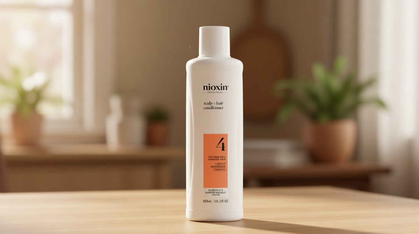 Nioxin System 4 Scalp + Hair Thickening Conditioner For Colored, Dry, & Damaged Hair with Progressed Thinning Maintain Vibrant Color Nourish & Boost Hair Density with Niacinamide & Biotin