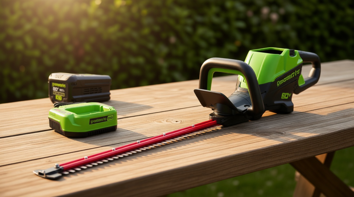 Greenworks 80V 26" Brushless Hedge Trimmer with 2.0Ah Battery and 2A Charger