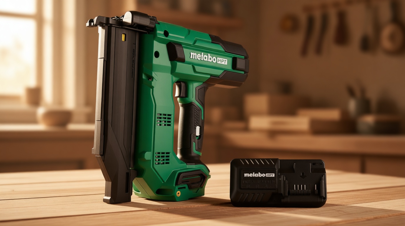 Metabo HPT 18V MultiVolt Compact Cordless Brad Nailer Kit, 18 Gauge Nailer with Power Tool 2.0Ah Lithium Ion Battery, Drives 5/8" to 2" Brad Nails, 700 per Charge, NT1850DG