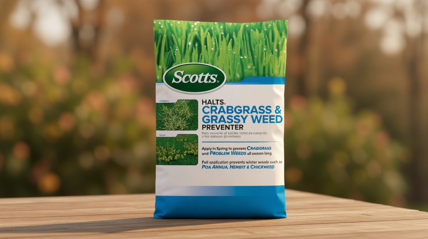 Scotts Halts Crabgrass & Grassy Weed Preventer - Pre-Emergent Weed Killer for Lawns, For Up To 10,000 sq. ft. of Lawn Care, 20.12 lbs.