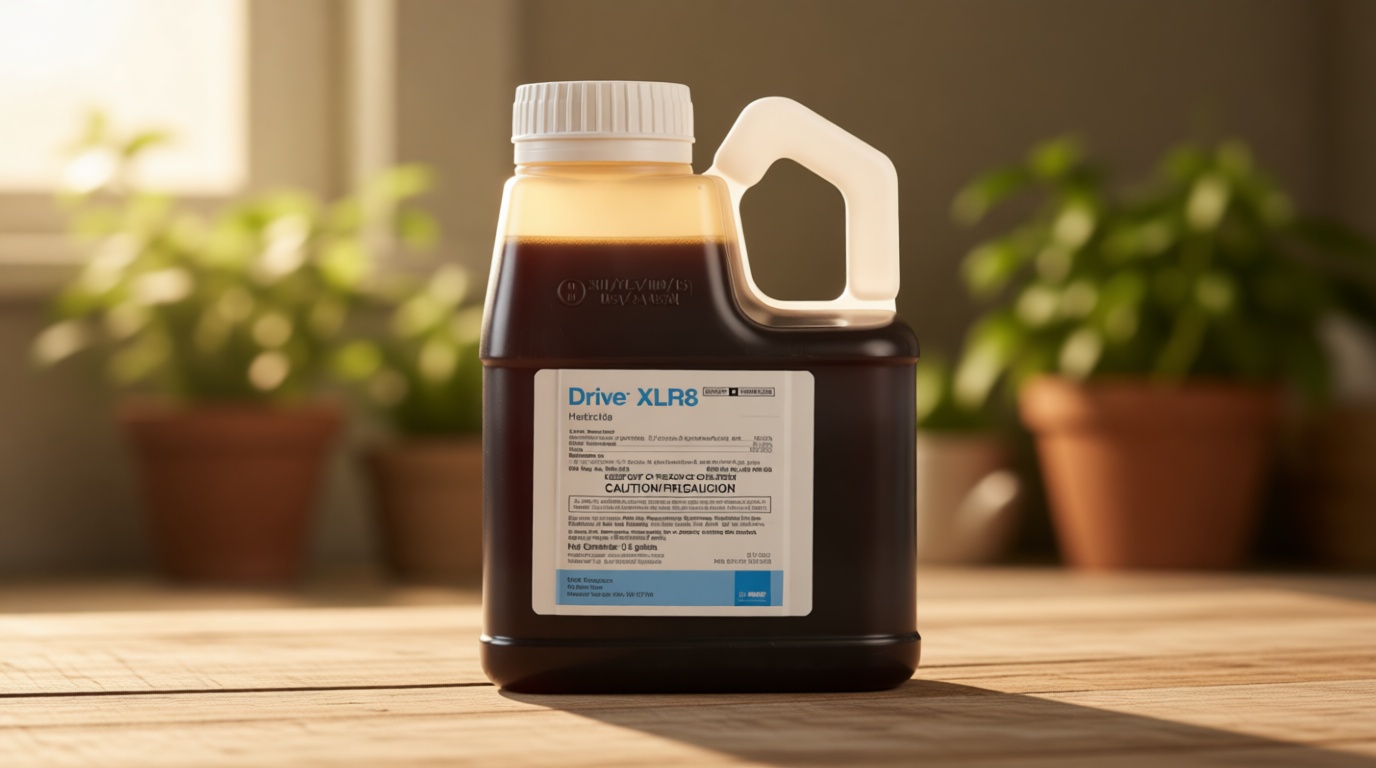 BASF Drive XLR8 Crabgrass Killer for Lawn & Turf, Post Emergent Grassy & Broadleaf Weed Control, Active Ingredient Quinclorac, 30 Day Residual, Herbicide, Concentrate 64 Ounce