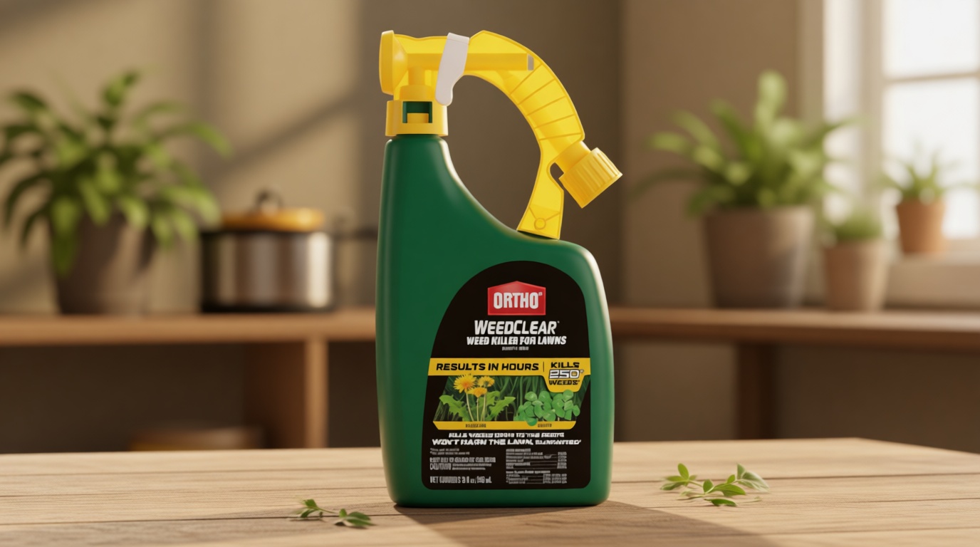 Ortho WeedClear Weed Killer for Lawns Ready-To-Spray - Won't Harm Grass (When Used as Directed), Weed Killer Spray, Kills Dandelion & Clover, Treats up to 16,000 sq. ft., 32 fl. oz.