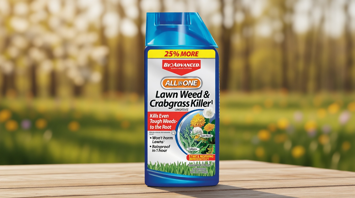 BioAdvanced All-In-One Lawn Weed and Crabgrass Killer I, Concentrate, 40 oz