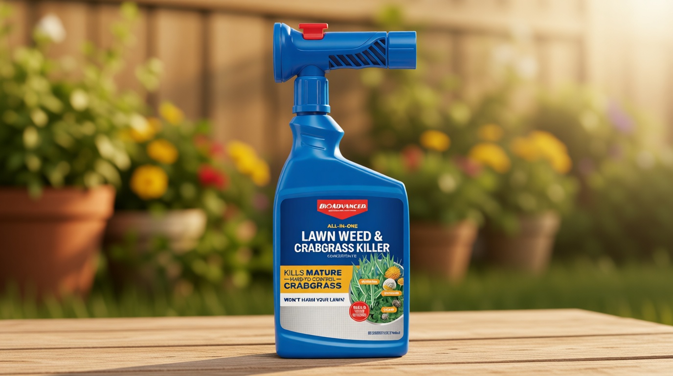 BioAdvanced All-in-One Lawn Weed & Crabgrass Killer, Ready-to-Spray, 32 oz